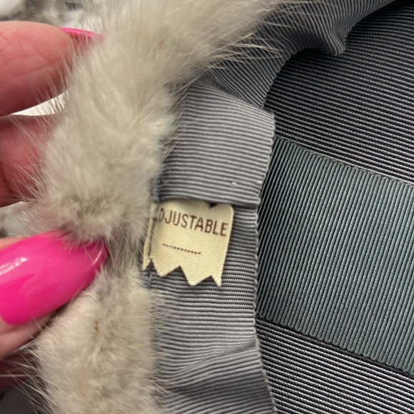 Vintage box Cerulean mink hat - Picture 4 of 5